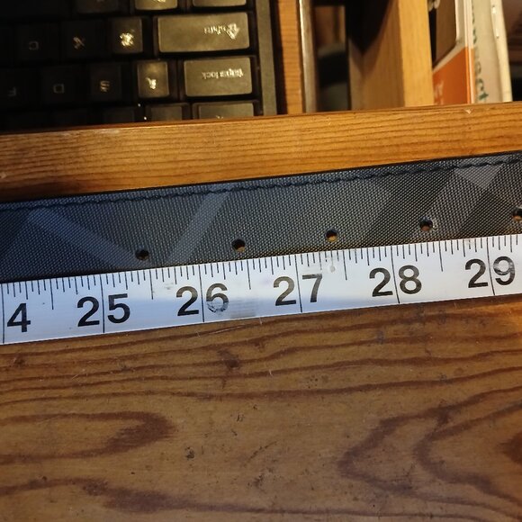 Burberry Woman Buckle Belt Burberry Check Pattern Black Size S - Picture 7 of 7